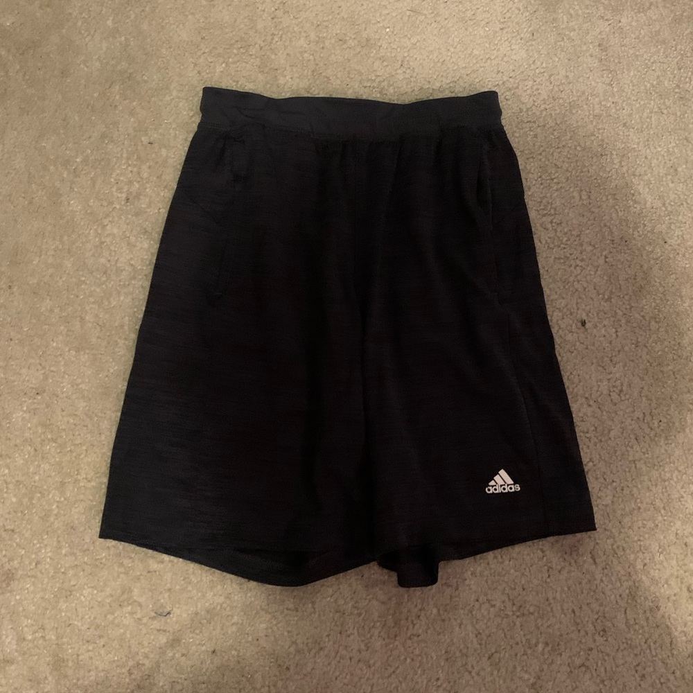 Black athletic adidas shorts